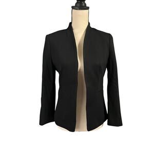 J Crew NEW Womens Black Stretch Twill Going Out Blazer Sz 2 Classic Quiet Luxury